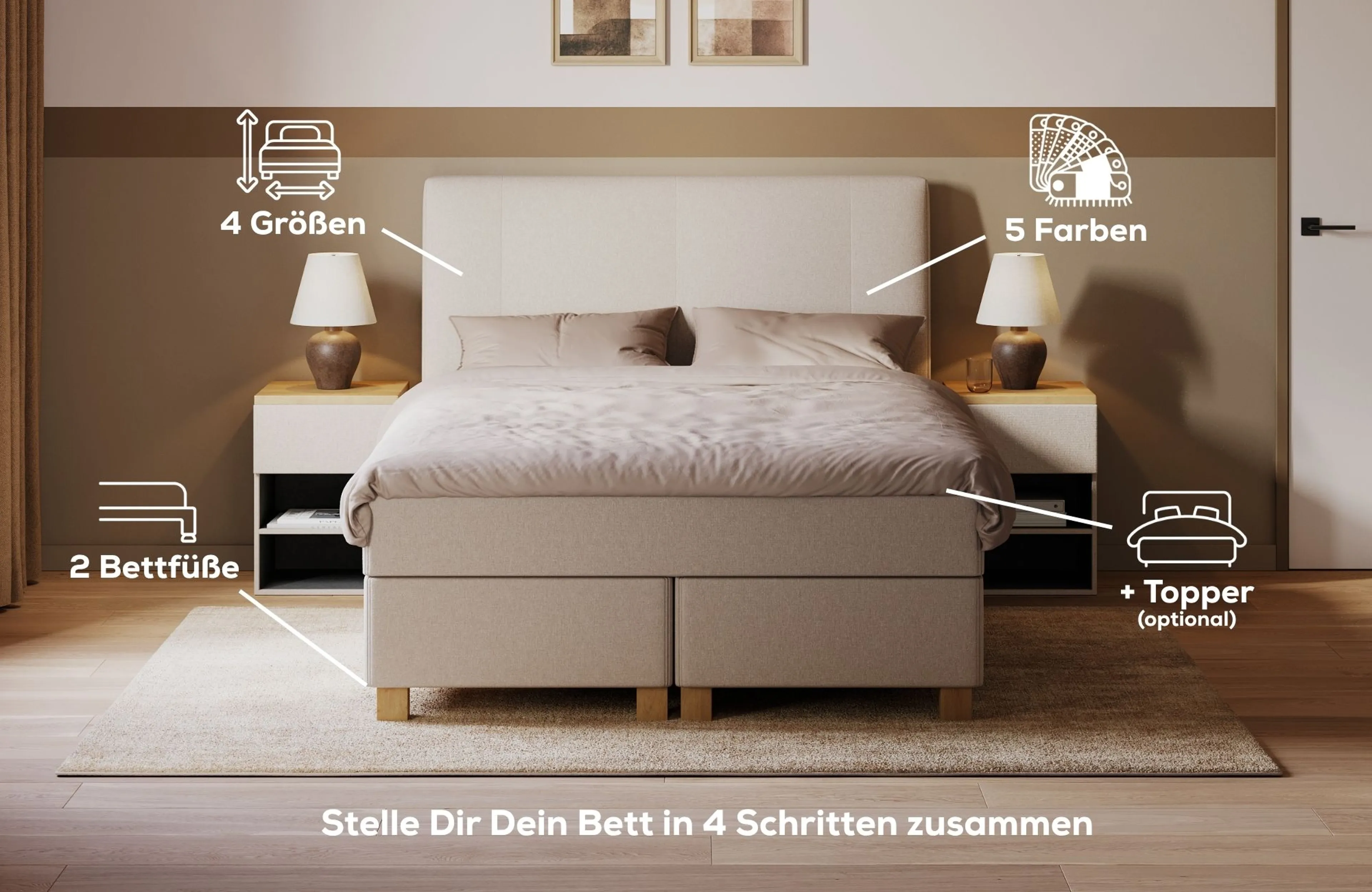 In 4 Schritten zu Deinem neuen Bett